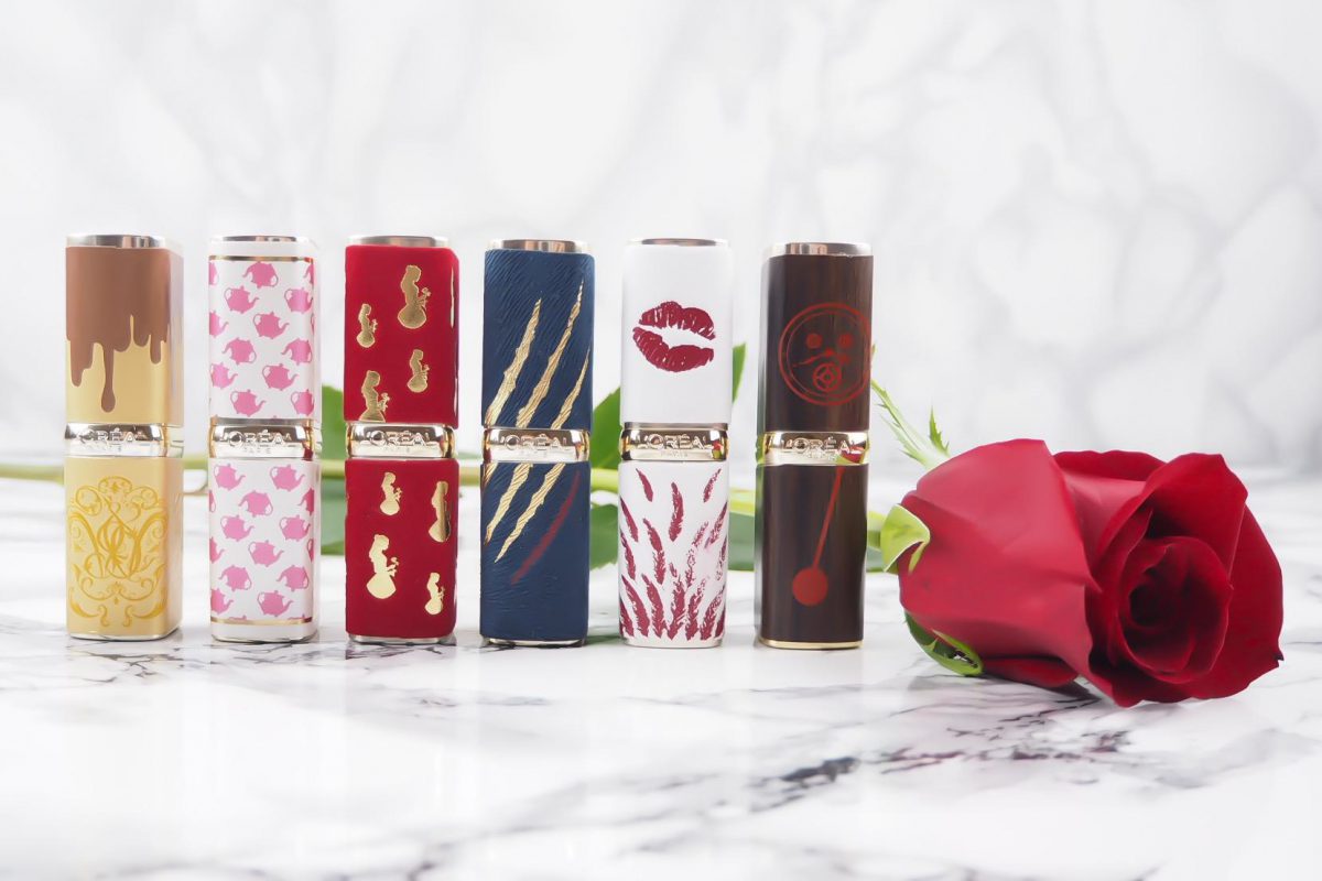 Beauty and the Beast themed Disney lipsticks
