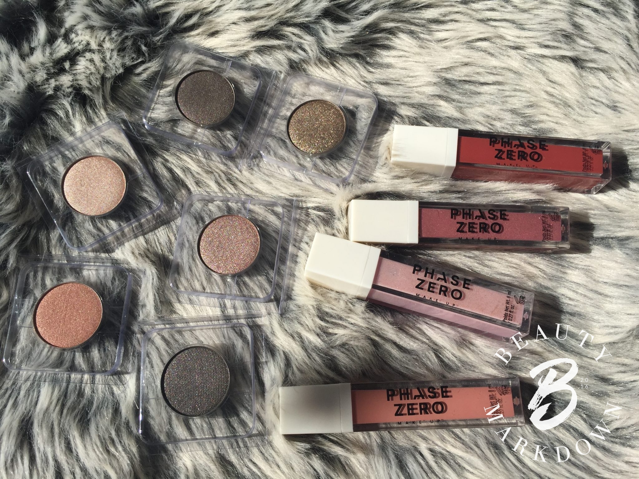 phase zero lipsticks unboxed and eye shadows